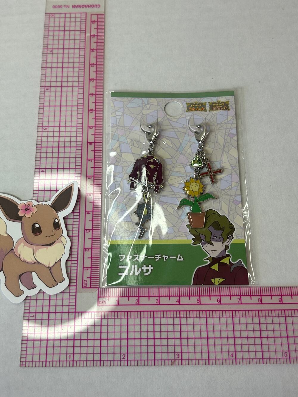 Pokemon Center Pokemon Trainer Zipper charm Brassius Key chain Paldea Region